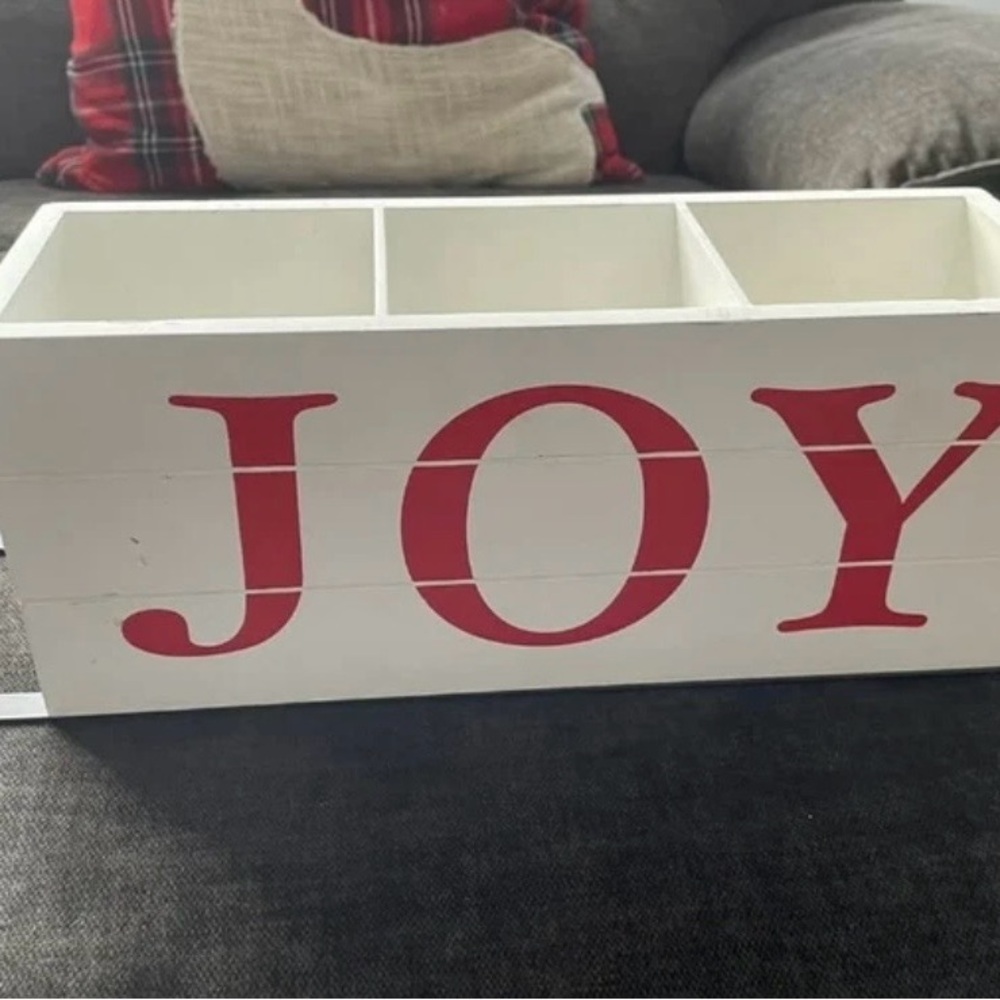 Holiday Home Christmas Joy Wooden Sled New Home Decor W Storage